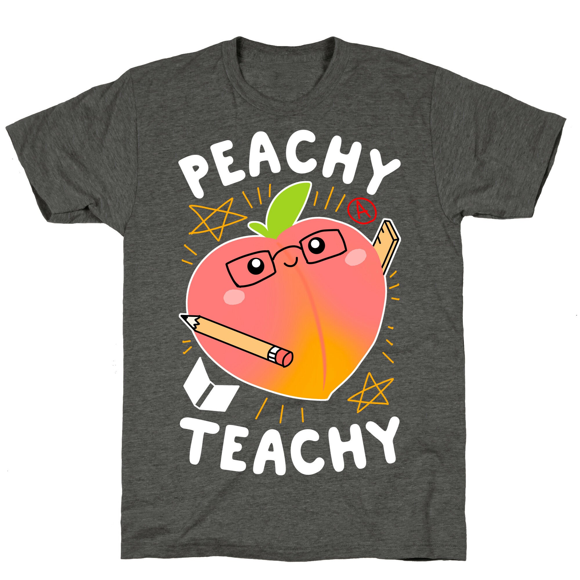 Peachy Teachy Unisex Triblend Tee